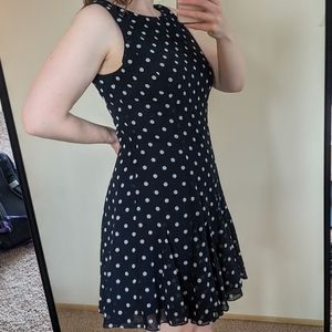 Ralph Lauren Navy Polka dot dress